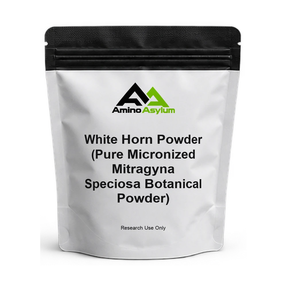 White Horn Powder (Pure Micronized Mitragyna Speciosa Botanical Powder) — Amino Asylum